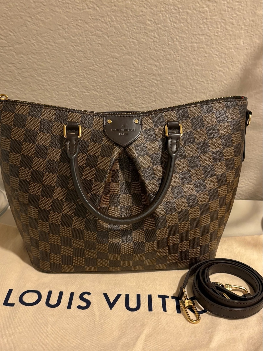 Louis Vuitton Damier Ebene Brown Siena MM